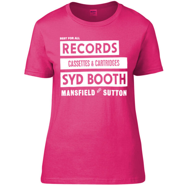 Mansfied Record Shop - Ladies Fitted T-Shirt Thumbnail